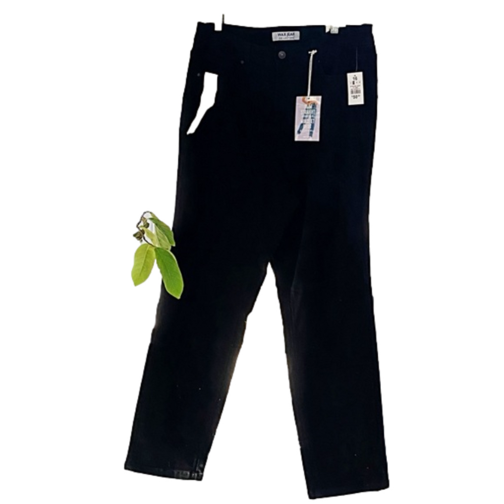 🆕 WAX JEANS - Black Distressed Straight Leg